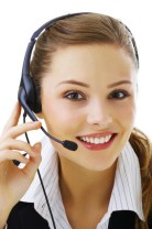 Helpdesk or support operator